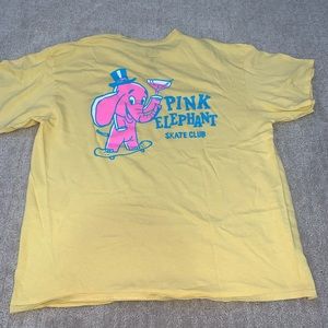 Pink Elephant skate club t shirt